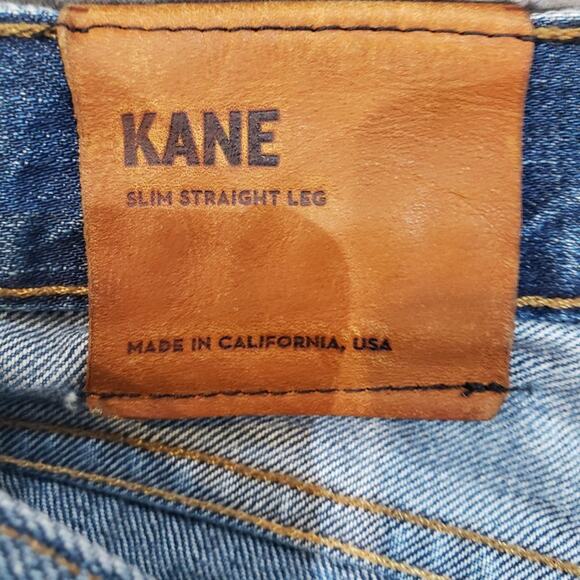 J Brand Slim Straight Jeans Men 34x27 Kane Tailored Length Blue Denim 5 Pocket - Picture 4 of 5